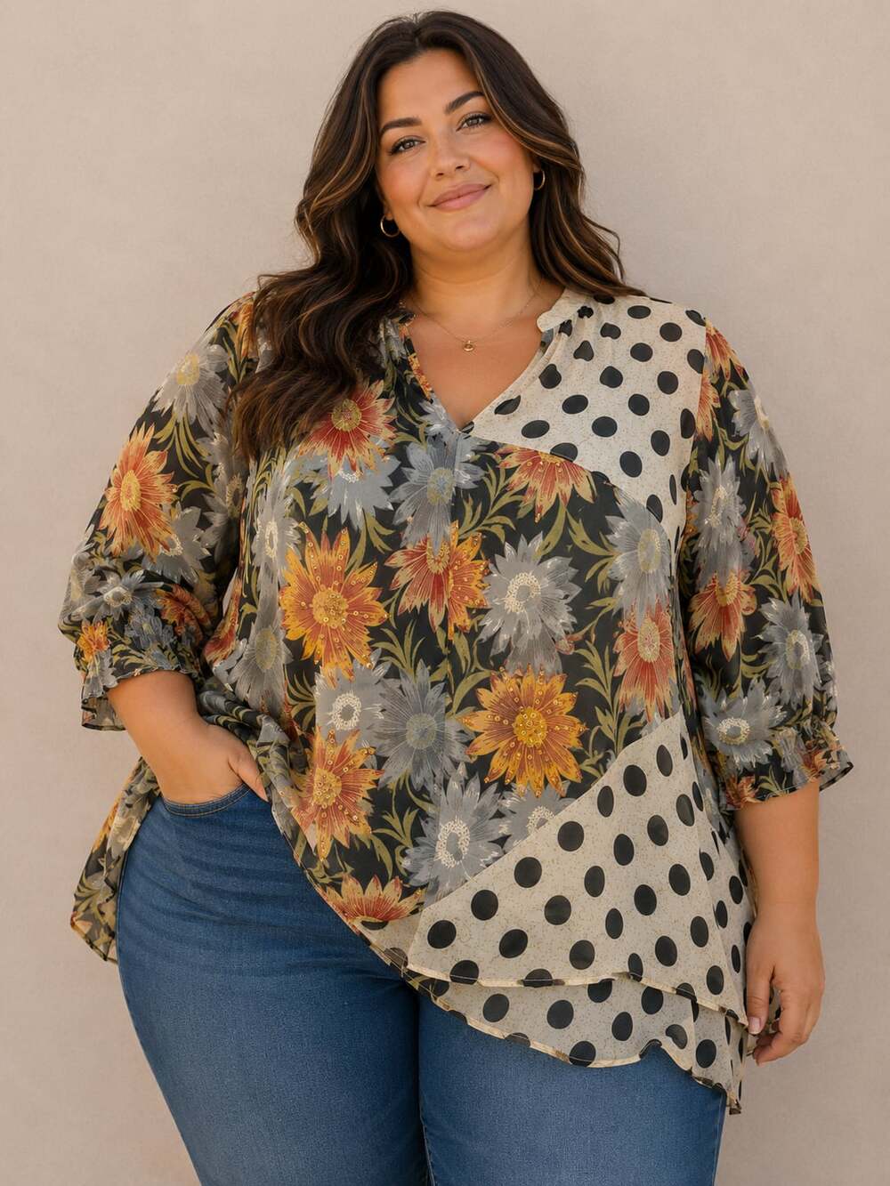 Geo Print Blouse
B195JC